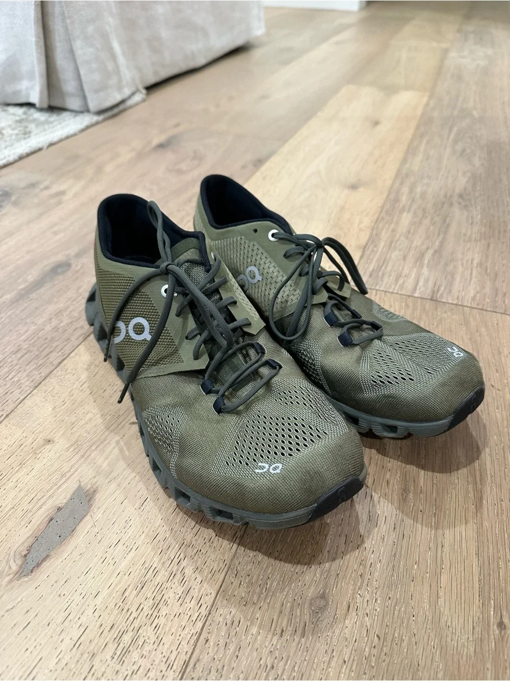 On Running Men's Athletic Shoes in Olive Green